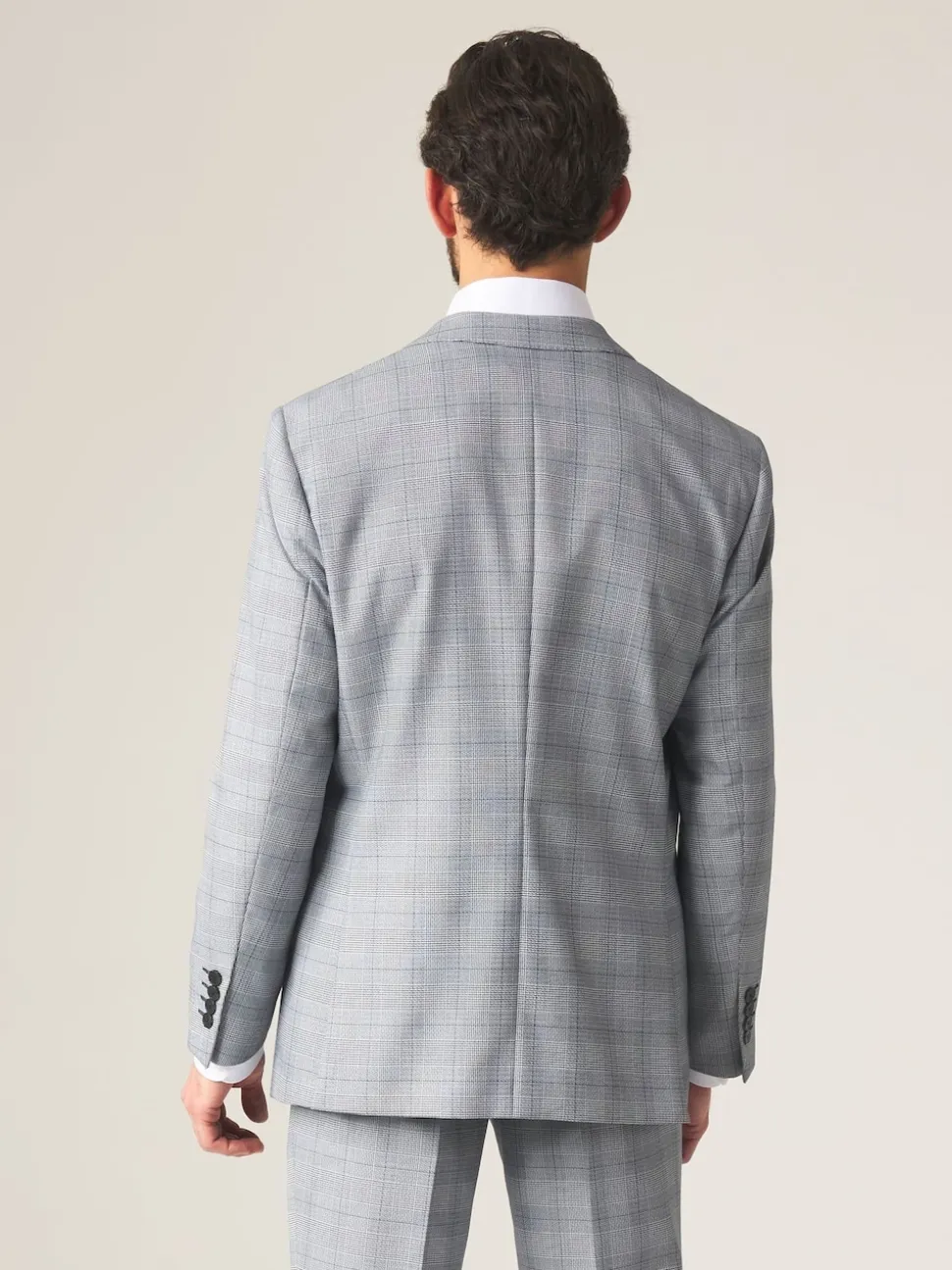 Skopes Grey Tailored Fit Anello Check Suit Jacket