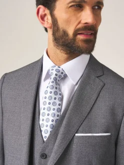 Skopes Light Grey Tailored Harcourt Suit Jacket