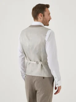 Skopes Natural Jodrell Marl Tweed Tailored Fit Suit Waistcoat