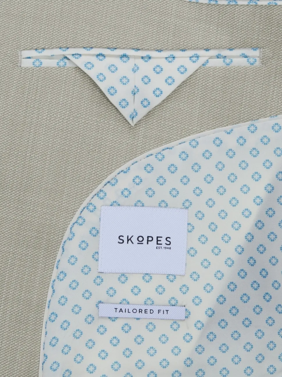 Skopes Natural Slim Tailored Fit Redding Suit: Jacket