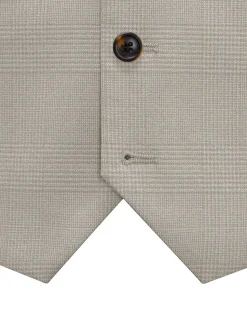 Skopes Natural Tailored Fit Check Charlie Suit Waistcoat