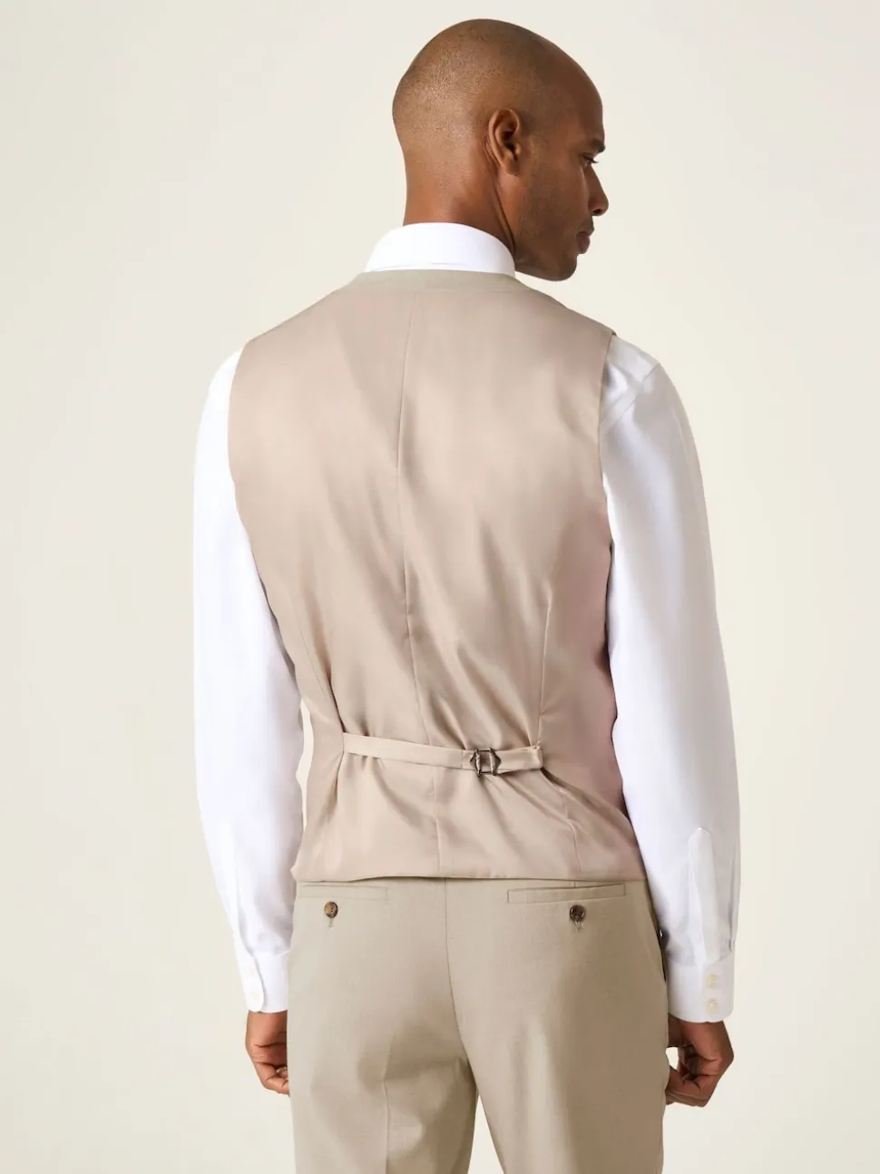 Skopes Natural Tailored Fit Caspian Single Breasted Stretch Look Suit Waistcoat
