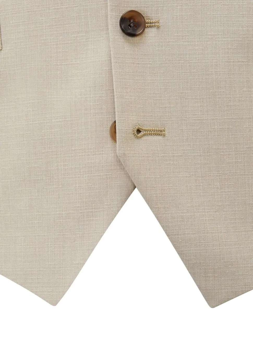 Skopes Natural Tailored Fit Caspian Single Breasted Stretch Look Suit Waistcoat
