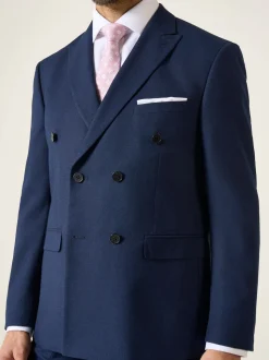 Skopes Navy Blue Double Breasted Harcourt Suit Jacket