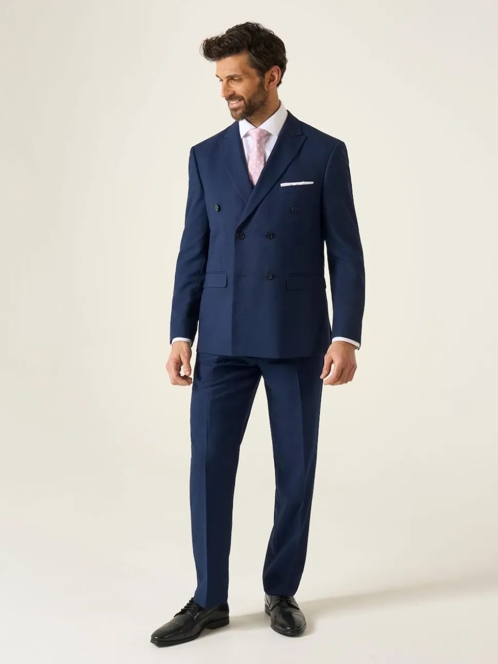 Skopes Navy Blue Double Breasted Harcourt Suit Jacket