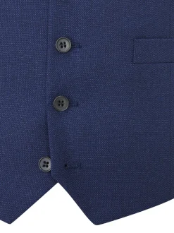 Skopes Navy Blue Single Breasted Harcourt Single Breasted Tailored Fit Suit Waistcoat