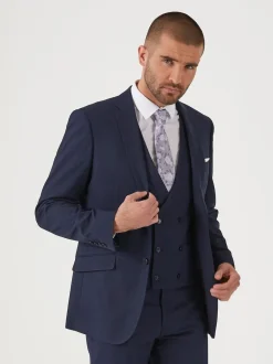 Skopes Navy Blue Slim Harcourt Suit Jacket