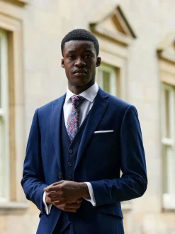 Skopes Navy Blue Slim Harcourt Suit Jacket