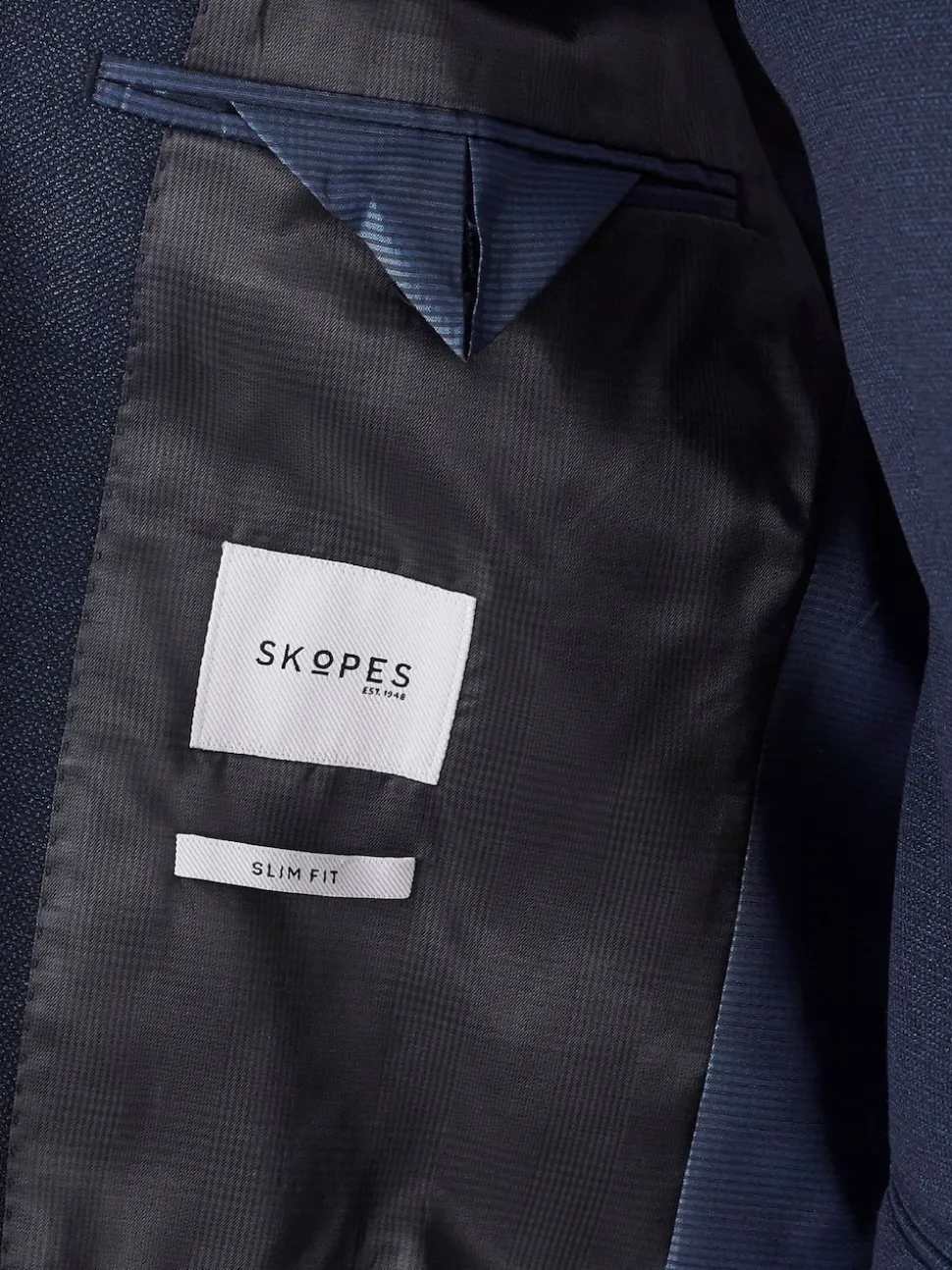 Skopes Navy Blue Slim Harcourt Suit Jacket