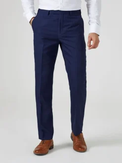 Skopes Navy Blue Tailored Fit Harcourt Suit Trousers