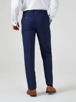 Skopes Navy Blue Tailored Fit Harcourt Suit Trousers