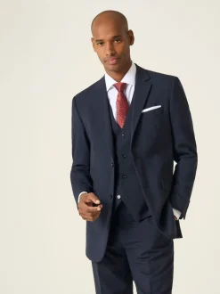Skopes Navy Blue Wool Rich Darwin Suit Jacket