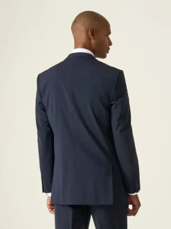 Skopes Navy Blue Wool Rich Darwin Suit Jacket