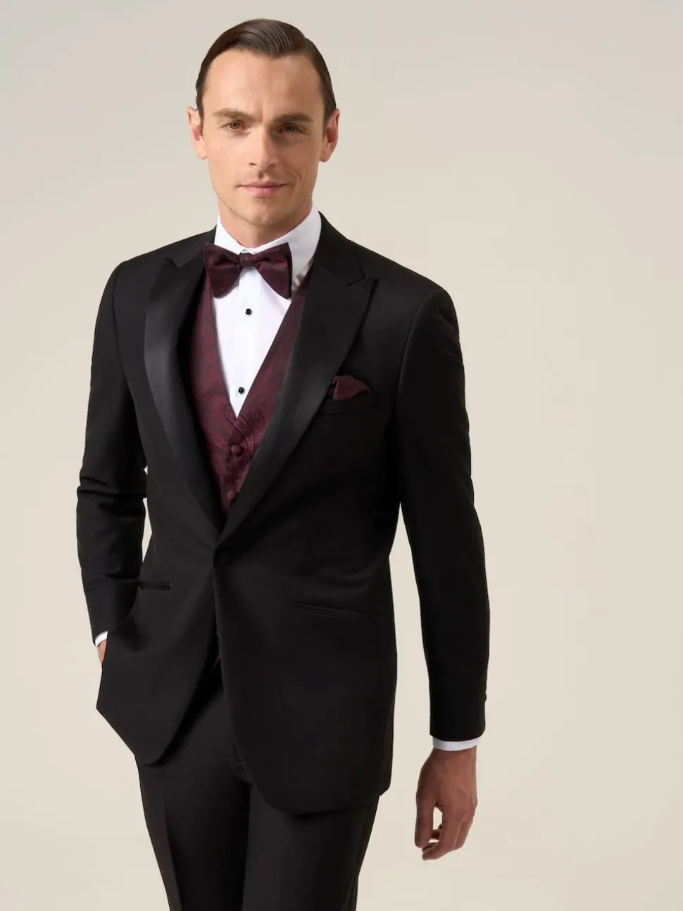 Skopes Red Party Paisley Waistcoat