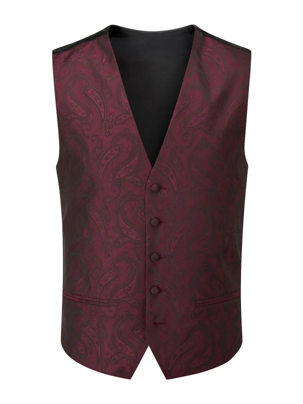 Skopes Red Party Paisley Waistcoat