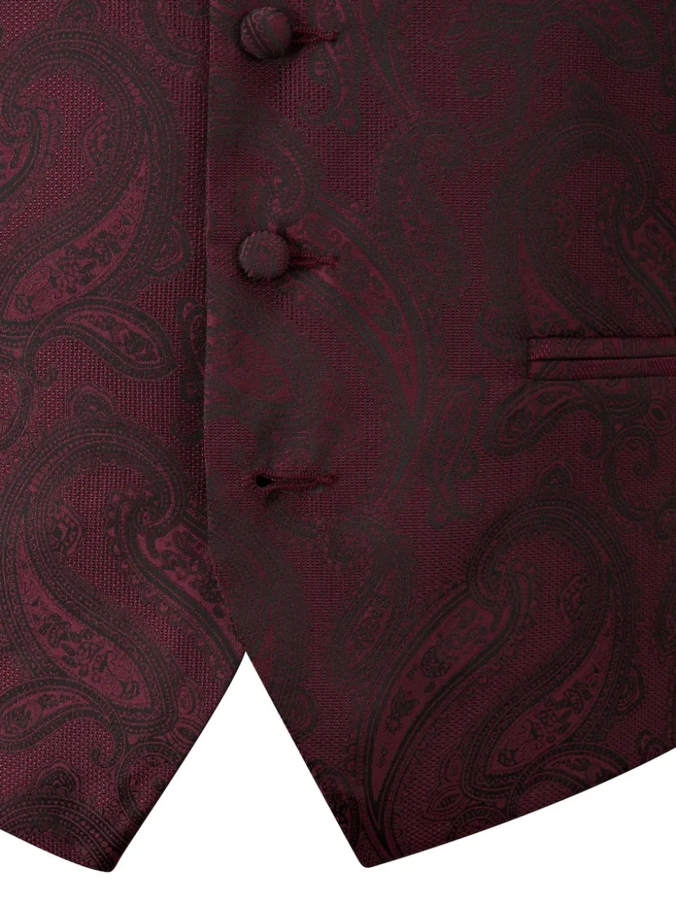 Skopes Red Party Paisley Waistcoat
