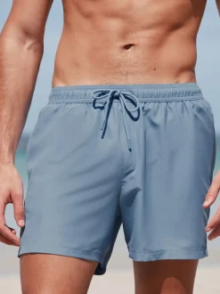 Slate Blue/Navy Blue Essential Swim Shorts 2 Pack