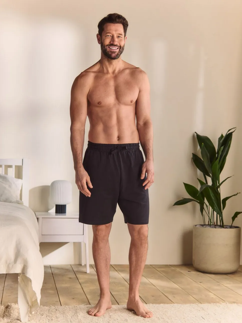 Slate Grey 100% Cotton Lightweight Shorts