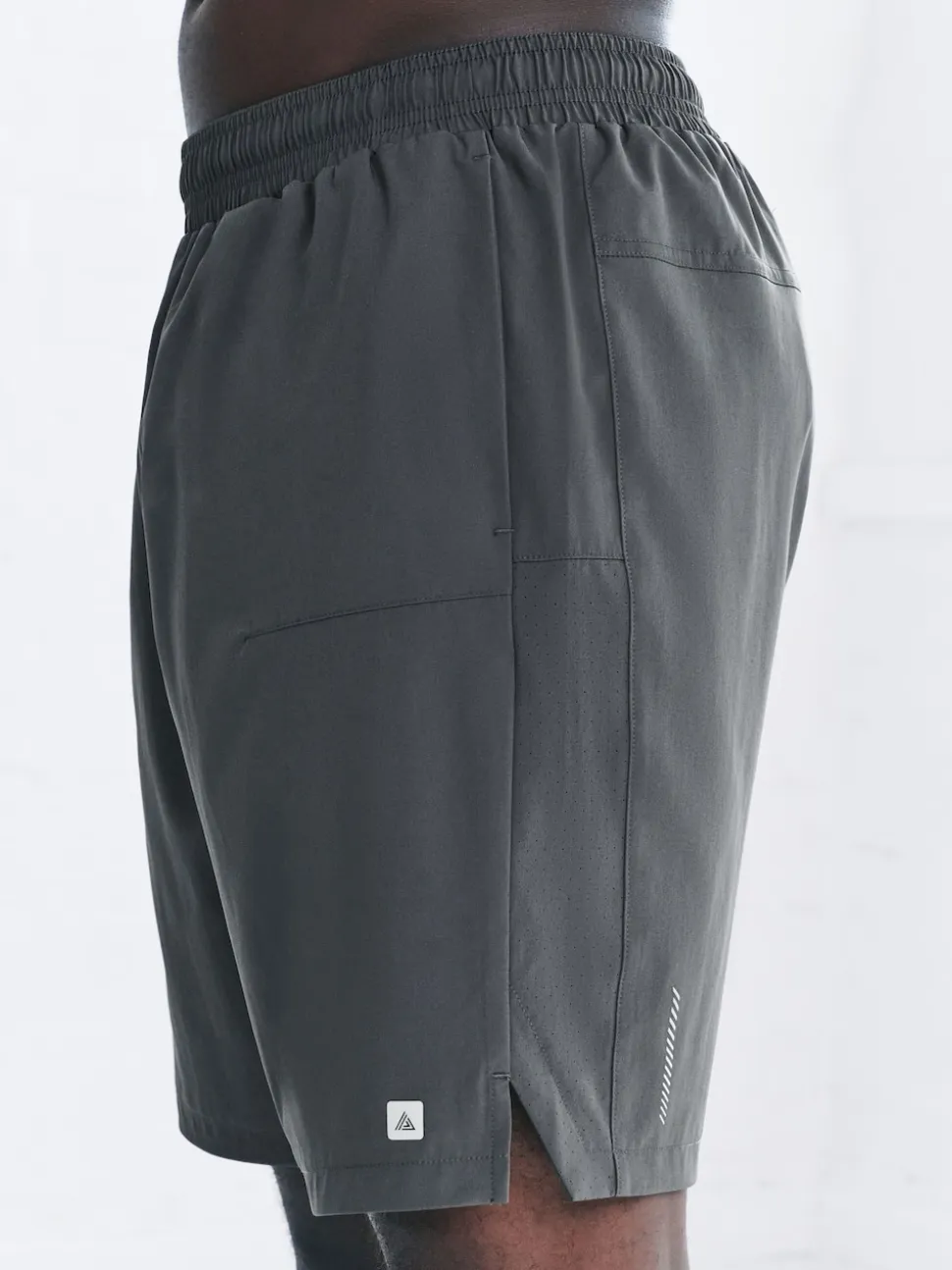 Slate Grey 9 Inch Active Gym Sports Shorts