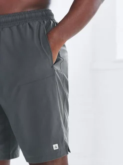 Slate Grey 9 Inch Active Gym Sports Shorts