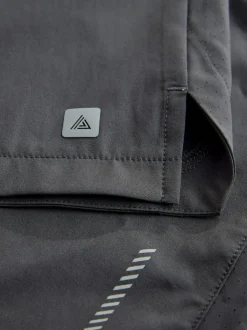 Slate Grey 9 Inch Active Gym Sports Shorts