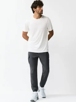 Slate Grey Active Cargo Gym Joggers