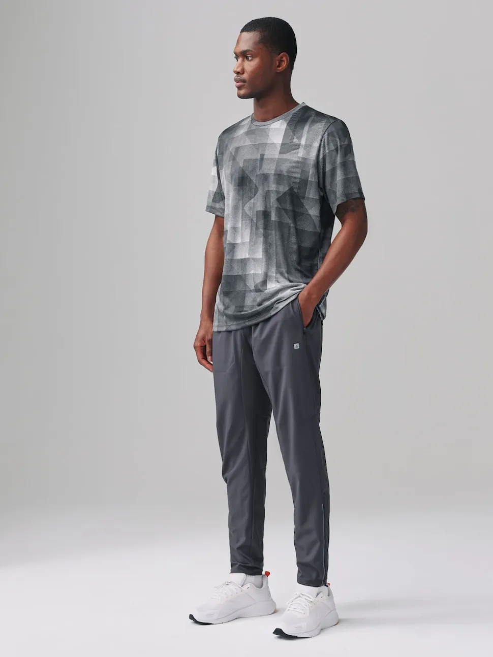 Slate Grey Active Gym Woven Training Joggers