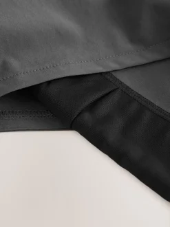 Slate Grey Active 2-In-1 Shorts
