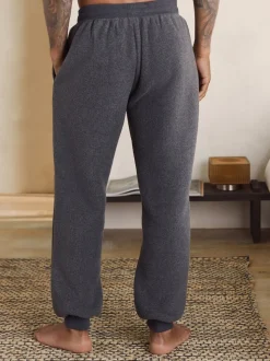 Slate Grey Borg Fleece Lined Cuffed Joggers