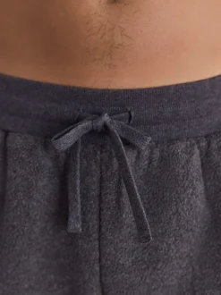 Slate Grey Borg Fleece Lined Cuffed Joggers