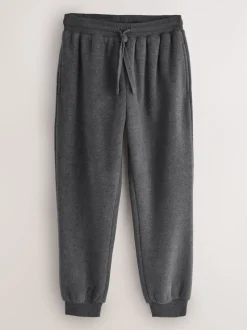 Slate Grey Borg Fleece Lined Cuffed Joggers