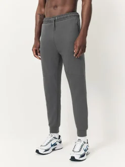 Slate Grey Interlock Soft Touch Cuffed Joggers