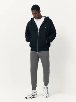 Slate Grey Interlock Soft Touch Cuffed Joggers