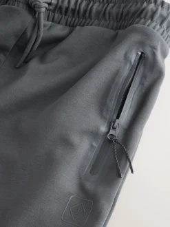 Slate Grey Interlock Soft Touch Cuffed Joggers