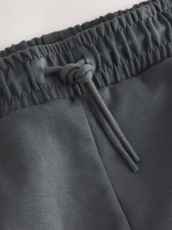 Slate Grey Interlock Soft Touch Cuffed Joggers