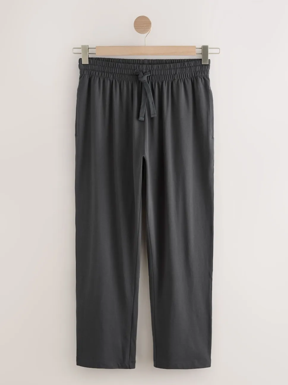 Slate Grey Jersey Long Pyjamas Set