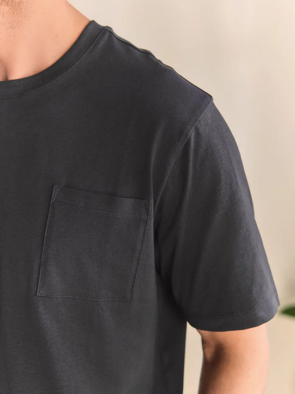 Slate Grey Jersey Long Pyjamas Set