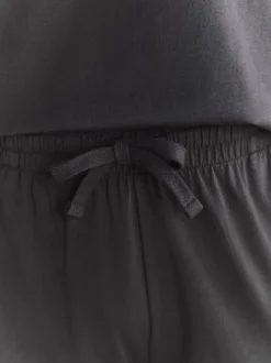 Slate Grey Jersey Long Pyjamas Set