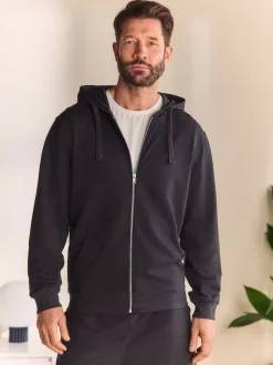 Slate Grey Lightweight Zip Up Hoodie