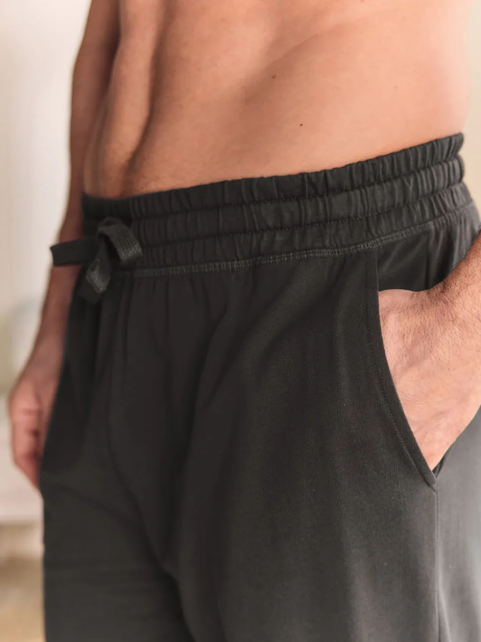 Slate Grey Open Loopback Soft Touch Cuffed Joggers