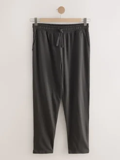 Slate Grey Open Loopback Soft Touch Cuffed Joggers