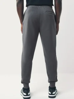 Slate Grey Slim Fit Slim Fit Brushback Heavyweight Joggers