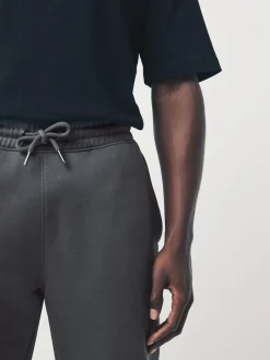 Slate Grey Slim Fit Slim Fit Brushback Heavyweight Joggers