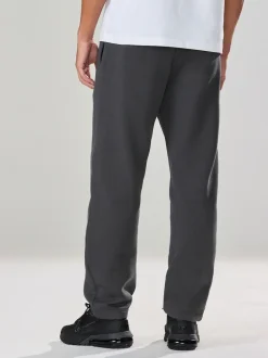Slate Grey Straight Fit Brushback Heavyweight Joggers