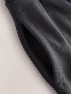 Slate Grey Straight Fit Brushback Heavyweight Joggers