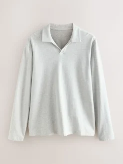 Slate Grey Stripe Trophy Neck Sweatshirt Pyjamas Set
