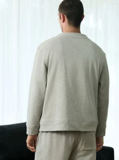 Slate Grey Velour Line Cardigan