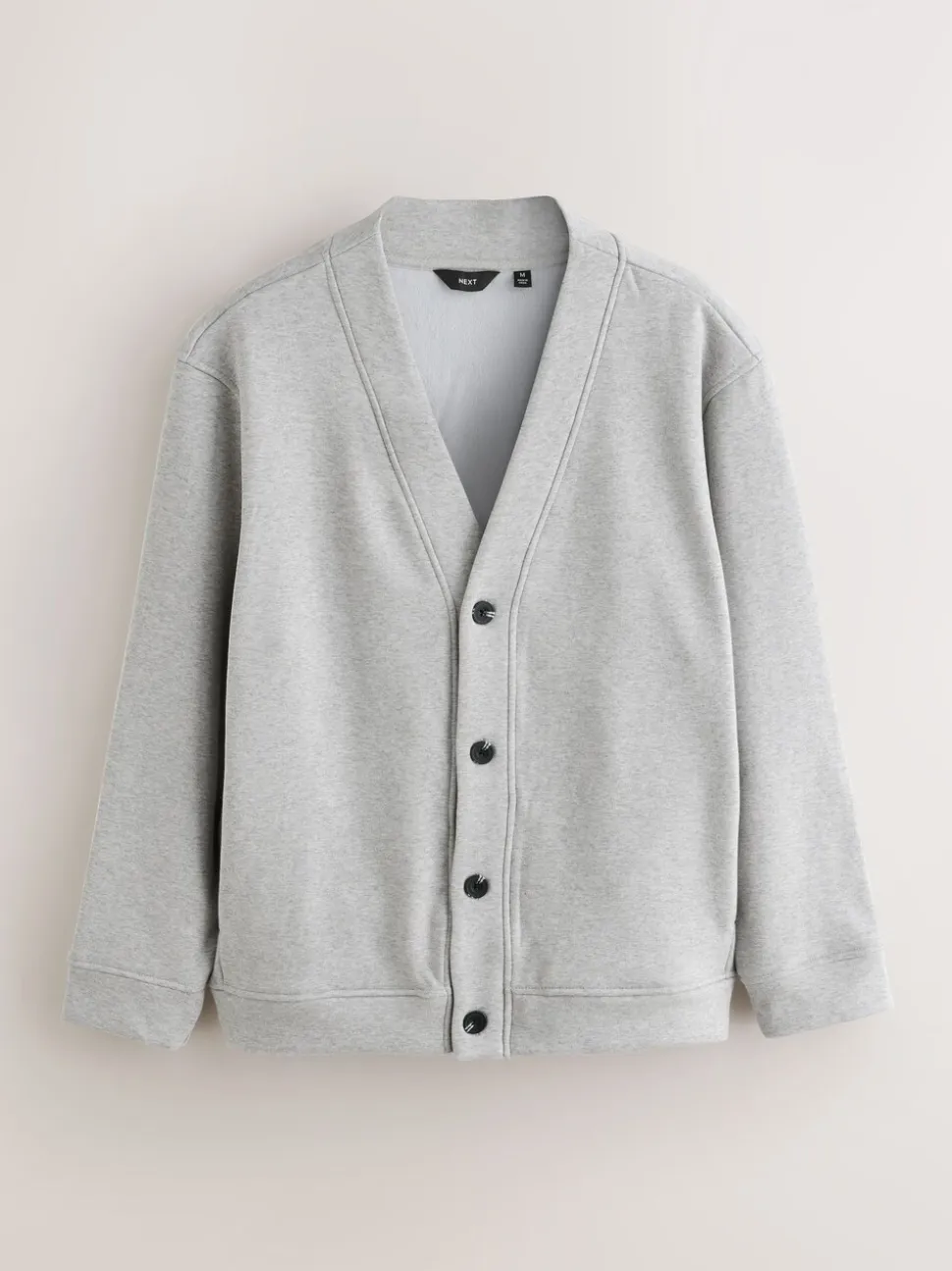 Slate Grey Velour Line Cardigan