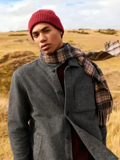 Slate Grey Wool Look Fleece Shacket