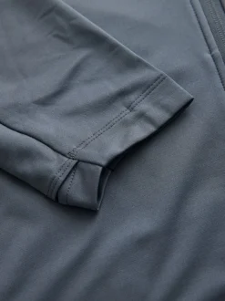 Slate Grey Zip Through Hoodie Active Training Top